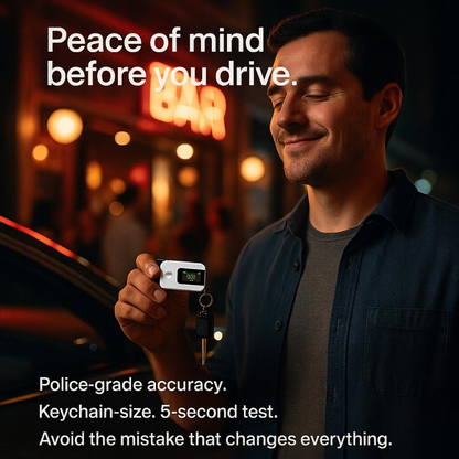 SafeBAC™ Keychain Breathalyzer